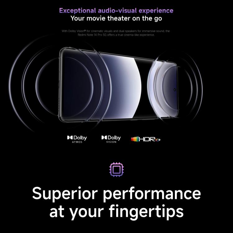 Xiaomi Redmi Note 14 Pro 5G Global, 8GB+256GB, In-screen Fingerprint, 6.67 inch Xiaomi HyperOS MediaTek Dimensity 7300-Ultra Octa Core, NFC, Network: 5G, Note 14 Pro 5G, 8GB+256GB(Black), Note 14 Pro 5G, 8GB+256GB(Purple) Xiaomi Redmi Note 14 Pro 5G Global, 8GB+256GB, In-screen Fingerprint, 6.67 inch Xiaomi HyperOS MediaTek Dimensity 7300-Ultra Octa Core, NFC, Network: 5G, Note 14 Pro 5G, 8GB+256GB(Black), Note 14 Pro 5G, 8GB+256GB(Purple)